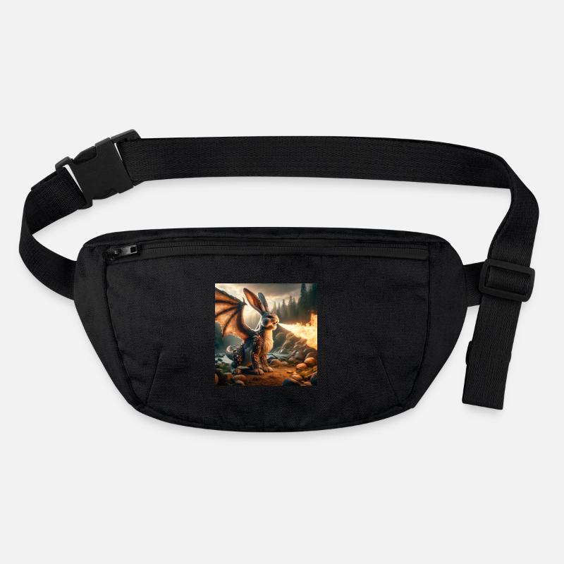 Feuerspeiender Hase Drache #14 Stanley/Stella recycelte Gürteltasche