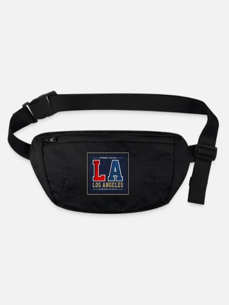 Los Angeles - Stanley/Stella recycelte Gürteltasche - Schwarz - Vorne