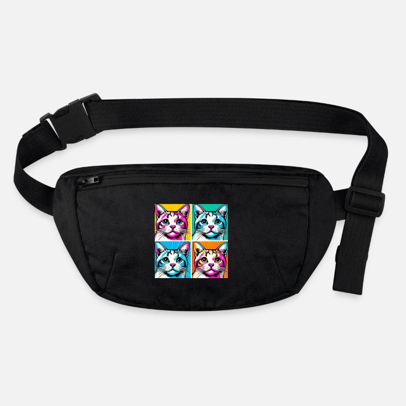 Katze Pop Art Stanley/Stella recycelte Gürteltasche