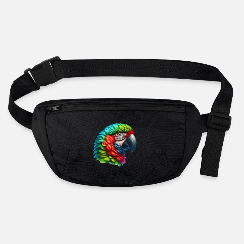 Papagei Stanley/Stella recycelte Gürteltasche