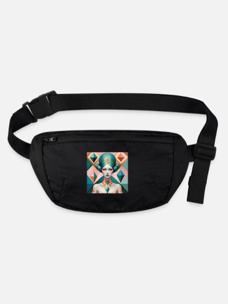 Celestia, Digital Painting - Stanley/Stella recycled Hip Bag  - black - Front
