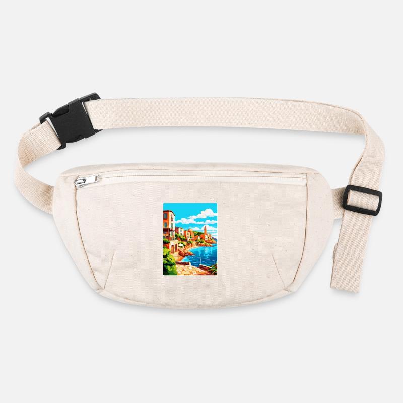 Costa Brava Espagne Affiche de voyage vintage souvenir Sac banane recyclé Stanley/Stella