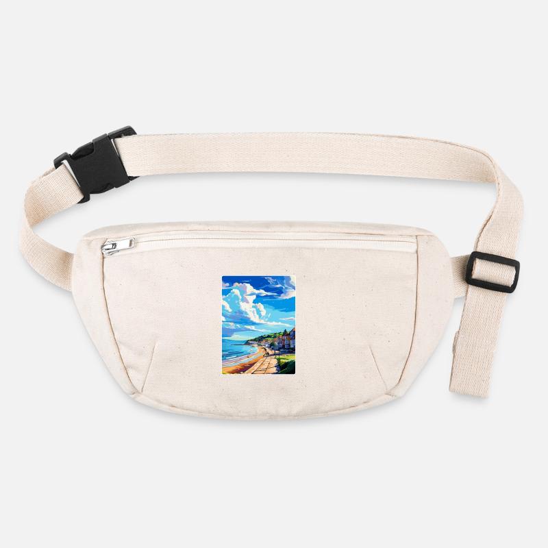 Lyme Regis Angleterre Royaume-Uni Affiche de voyage Souvenir WPA Sac banane recyclé Stanley/Stella