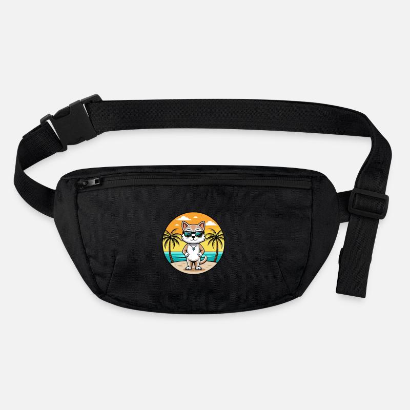 Burmilla Cat Breed Cartoon Lunettes de soleil Beach Sac banane recyclé Stanley/Stella