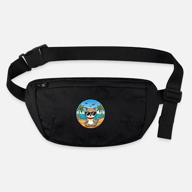 Zypern Katzenrasse Cartoon Sonnenbrille Strand Stanley/Stella recycelte Gürteltasche
