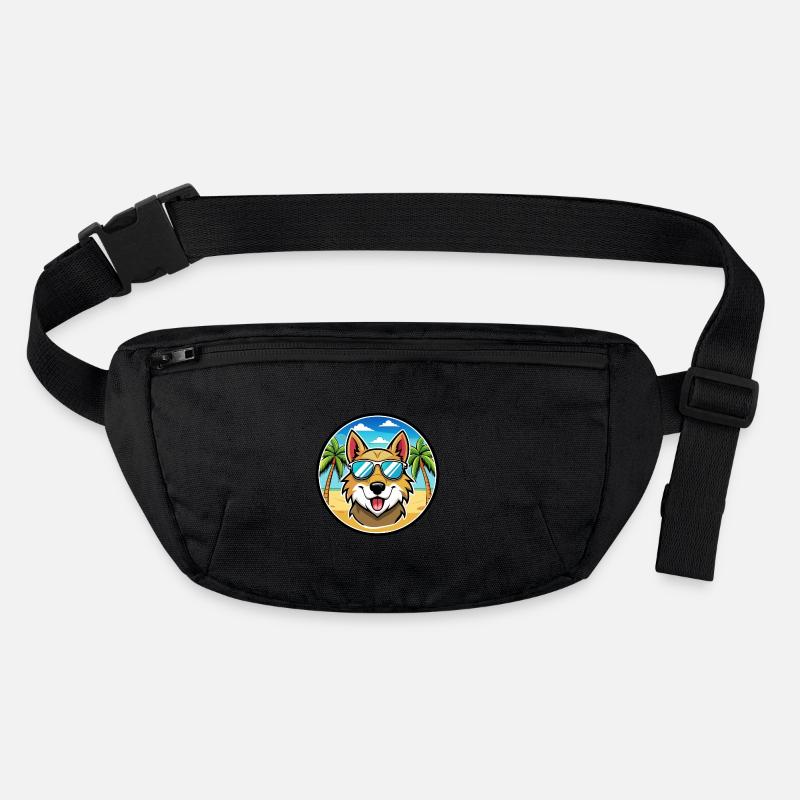 Aidi Chien Race Dessin Animé Lunettes De Soleil Plage Sac banane recyclé Stanley/Stella