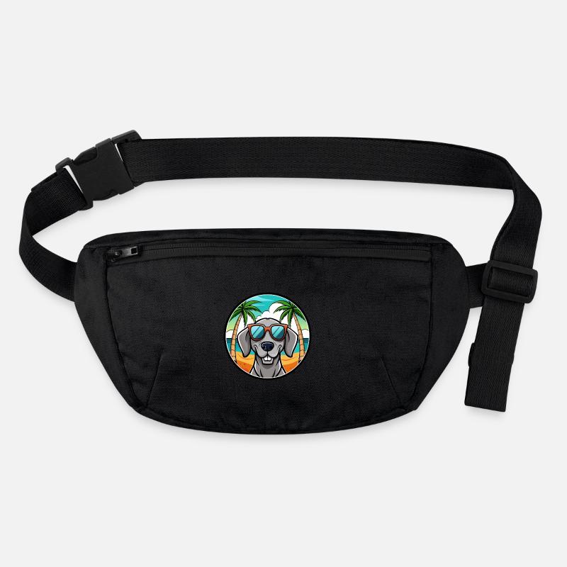 Weimaraner Dog Breed Cartoon Sunglasses Beach Stanley/Stella recycled Hip Bag 