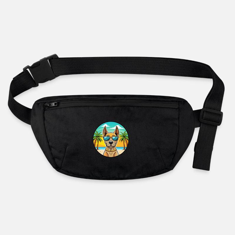 Thai Ridgeback Chien Race Dessin Animé Lunettes De Soleil Plage Sac banane recyclé Stanley/Stella