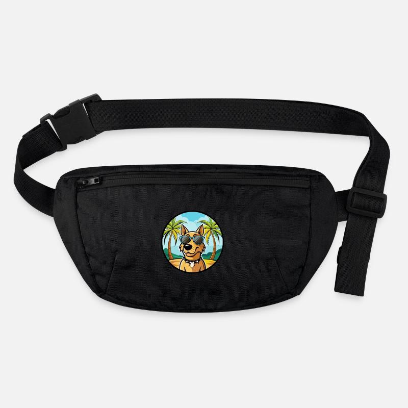 Jamthund Hunderasse Cartoon Sonnenbrille Strand Stanley/Stella recycelte Gürteltasche