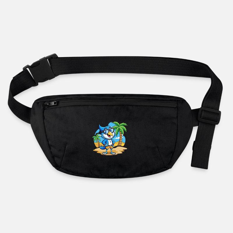 Lunettes de soleil Blue Jay Funny Cartoon Summer Beach Sac banane recyclé Stanley/Stella