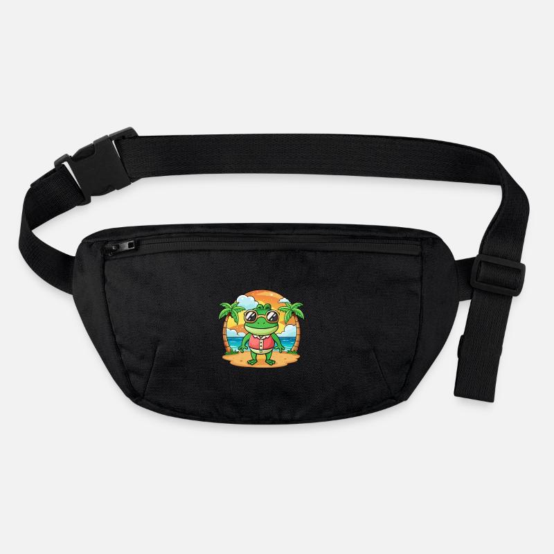 Frog Funny Cartoon Summer Beach Sunglasses Stanley/Stella recycled Hip Bag 