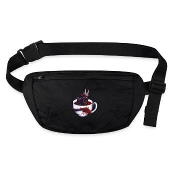 Black Tea Dragon - Stanley/Stella recycled Hip Bag  - black - Front