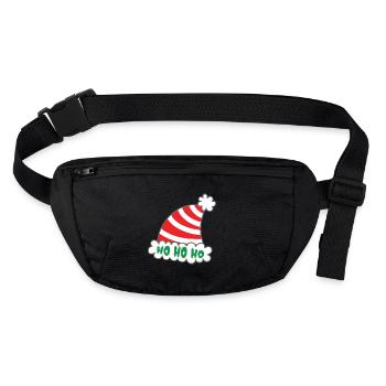 Wichteln Hässliche Sachen Wichtelspiel Weihnachten - Stanley/Stella recycelte Gürteltasche - Schwarz - Vorne
