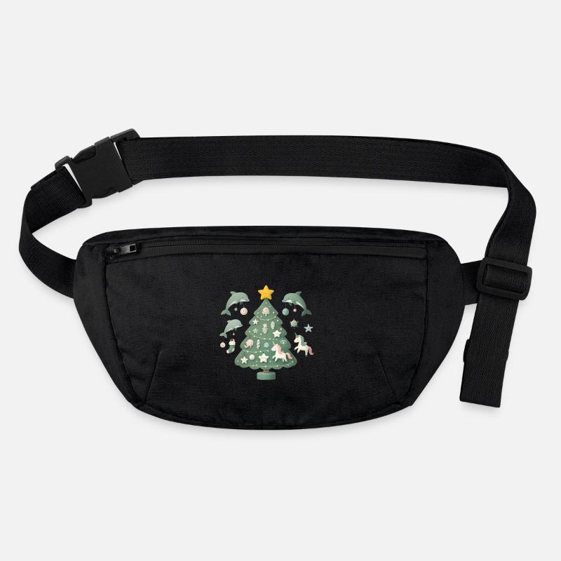 Whimsical Christmas Tree Fantasy Stanley/Stella recycled Hip Bag 