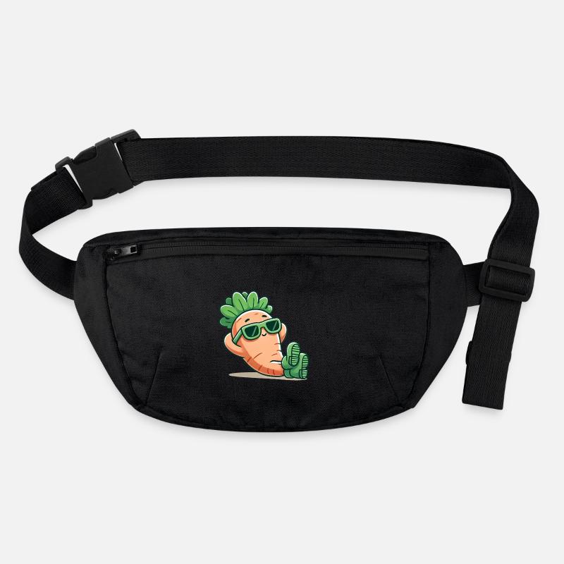 Cool Relaxing Carrot with Sunglasses Stanley/Stella recycled Hip Bag 