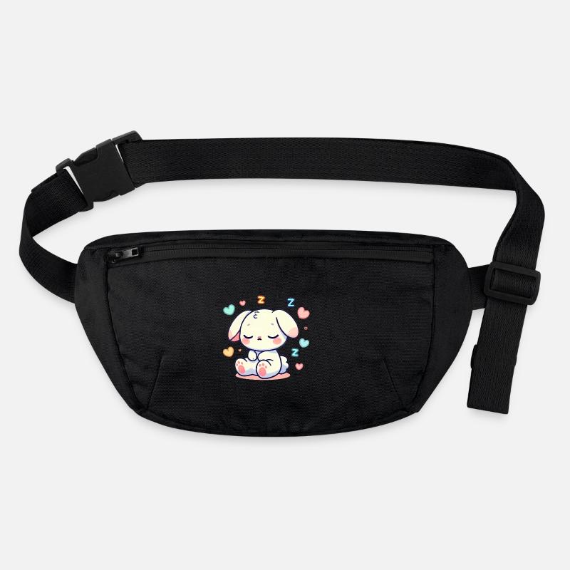 Lapin endormi Illustration pastel Sac banane recyclé Stanley/Stella