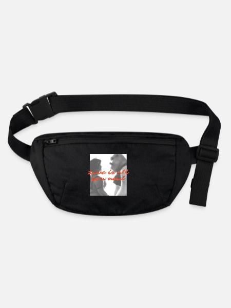 Shrek Design L'Amour Est Tout Shrek & Fiona - Sac banane recyclé Stanley/Stella - noir - Devant