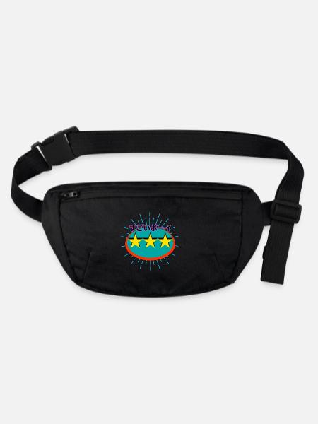 Sugoi Boy Trio Star Po Art - Stanley/Stella recycled Hip Bag  - black - Front