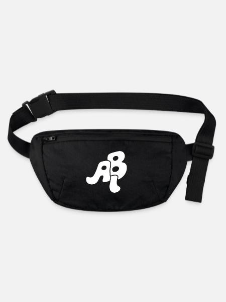 Abi - Abitur - Geschenk - Stanley/Stella recycelte Gürteltasche - Schwarz - Vorne