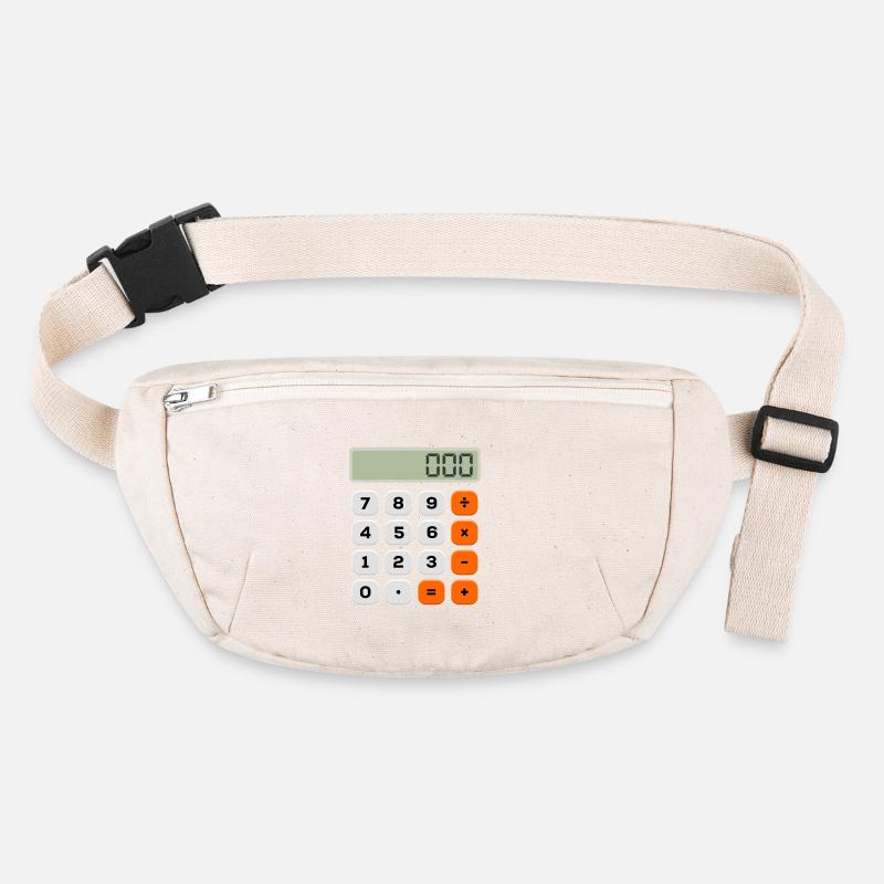 Number Day Minimalist Calculator Numerical Pattern Stanley/Stella recycled Hip Bag 