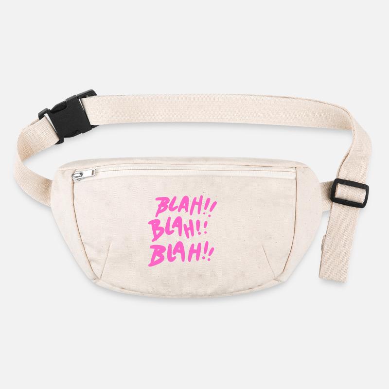 Blah Blah Blah Pink Stanley/Stella recycled Hip Bag 