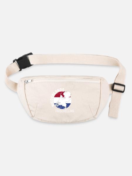 Terschelling - Stanley/Stella recycelte Gürteltasche - Naturweiß - Vorne