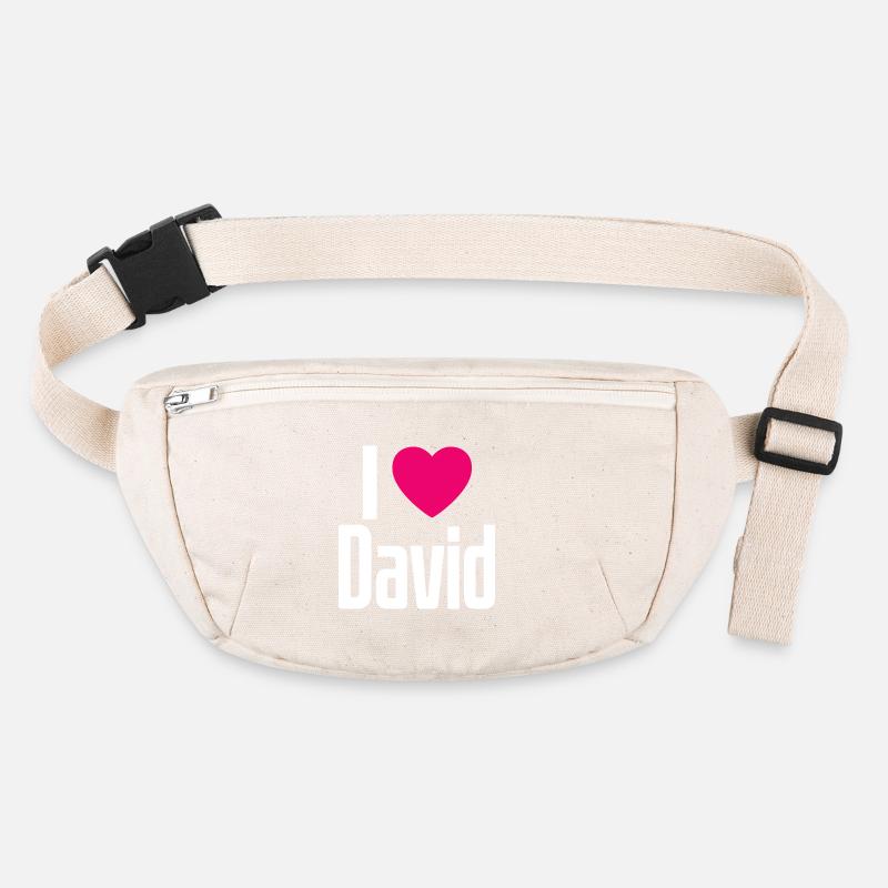 J’aime David Coeur rose J’aime David Sac banane recyclé Stanley/Stella