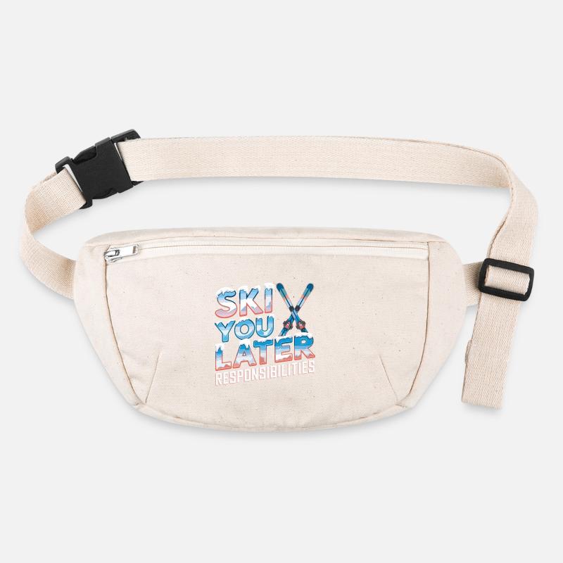 Skier Plus tard Responsabilités Ski amusant Sac banane recyclé Stanley/Stella