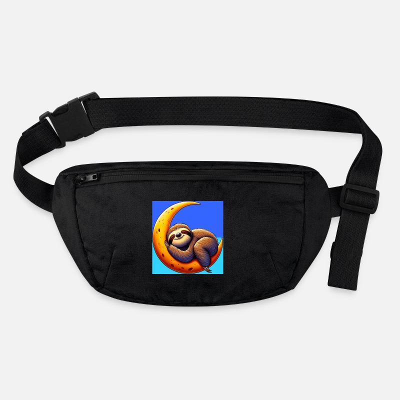 Sloth sleeps on the Moon Stanley/Stella recycled Hip Bag 