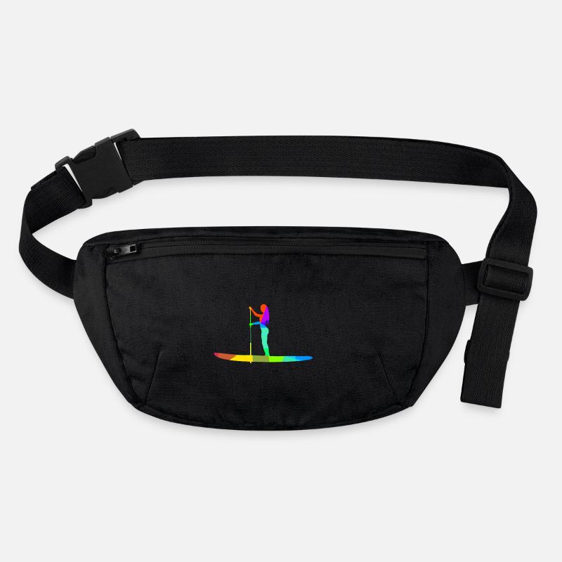 Stand Up Paddle Boarding Rainbow Colors Polygon Stanley/Stella recycled Hip Bag 