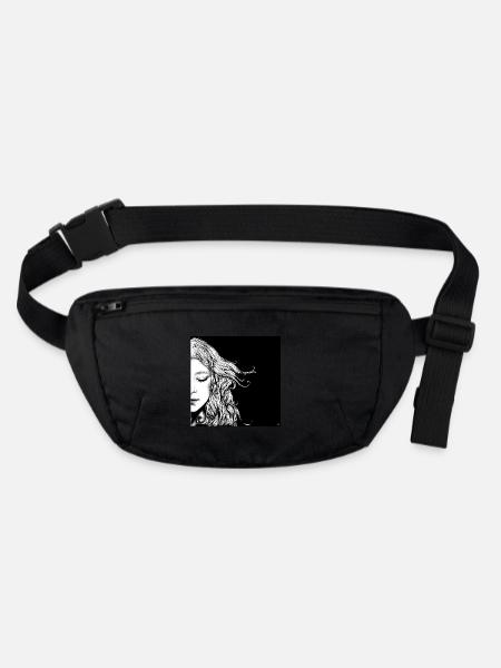 Träumend - Stanley/Stella recycelte Gürteltasche - Schwarz