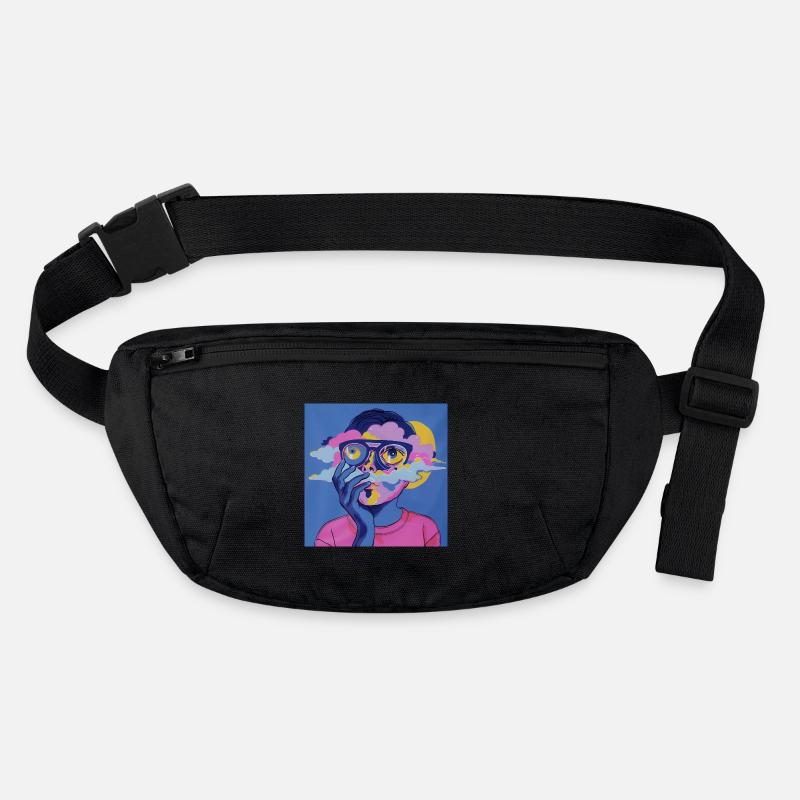 Visage psychédélique Sac banane recyclé Stanley/Stella