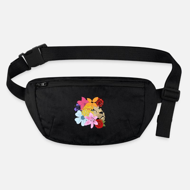 Löwin mit Blumen Stanley/Stella recycelte Gürteltasche