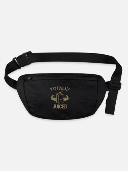 Totally juiced - Stanley/Stella recycled Hip Bag  - black - Front