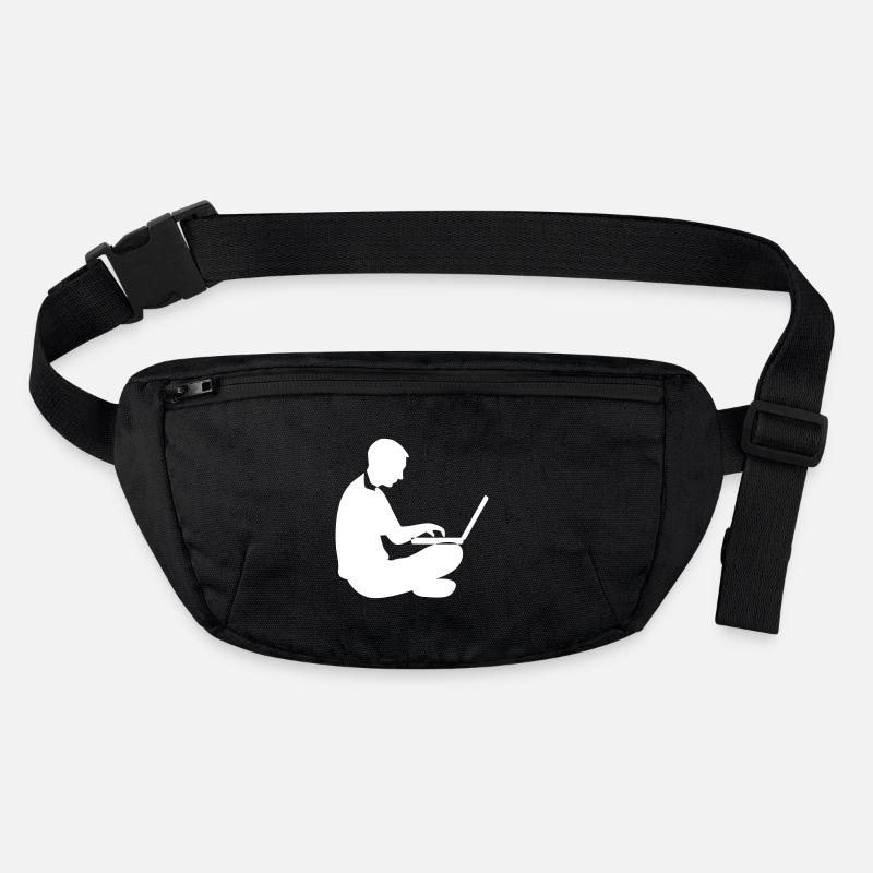 Laptop Mann Surfen Stanley/Stella recycelte Gürteltasche