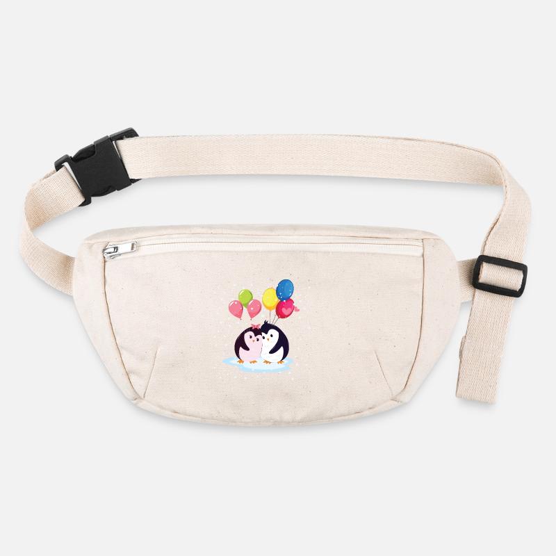Penguins with Balloons Stanley/Stella recycled Hip Bag 