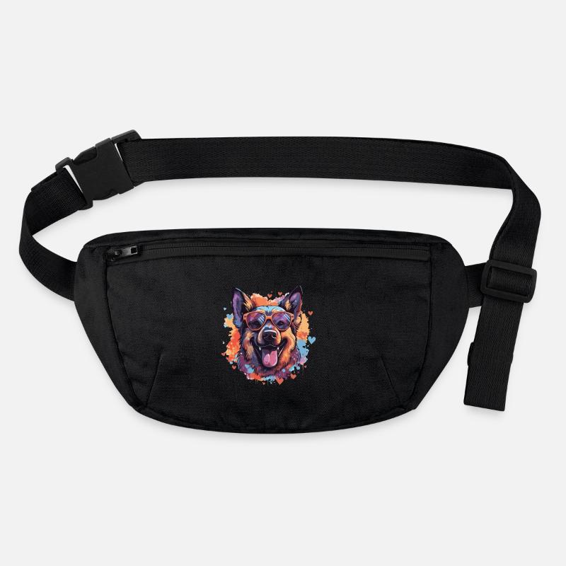 Chien heureux 2 Sac banane recyclé Stanley/Stella