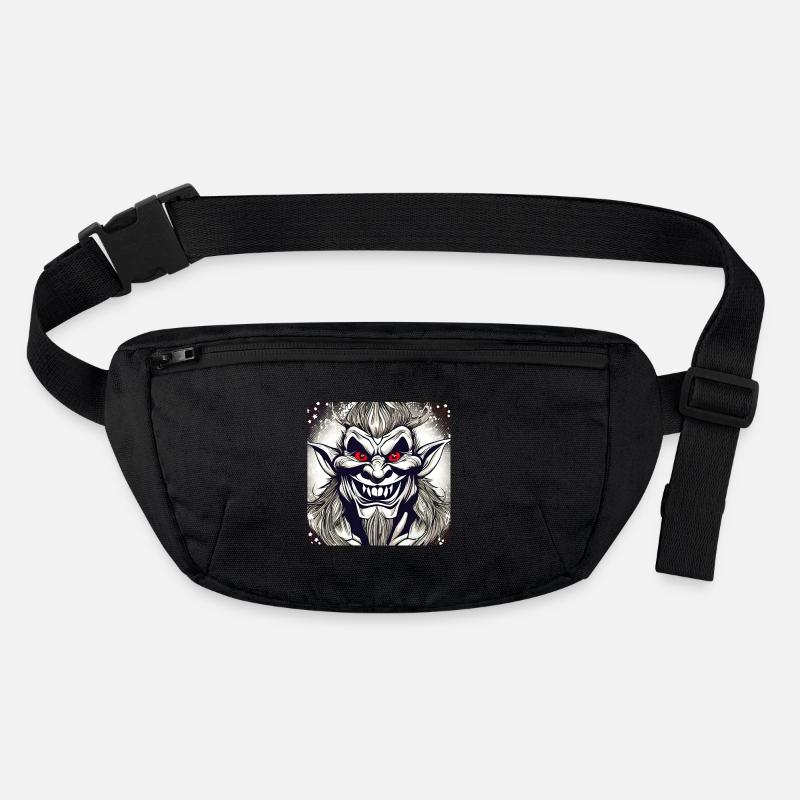 Evil grinning troll with red eyes Stanley/Stella recycled Hip Bag 