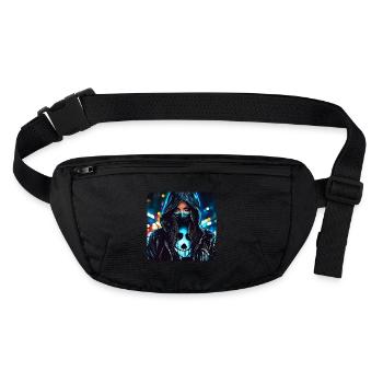 Fille Cybergoth Cool - Sac banane recyclé Stanley/Stella - noir - Devant
