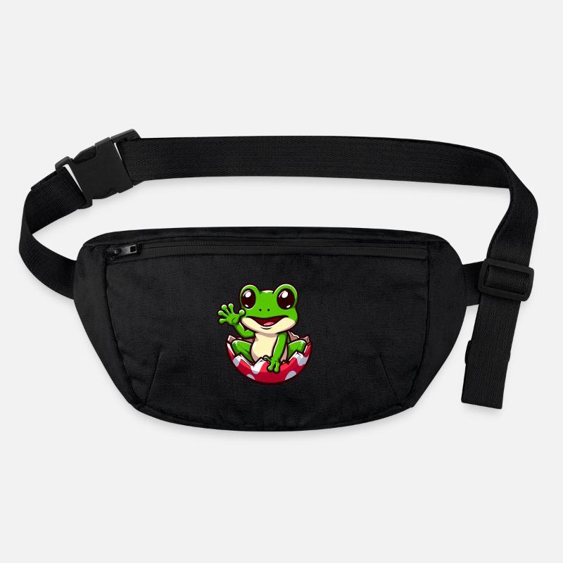 Oeuf de Pâques coloré avec conception de grenouille éclosion Sac banane recyclé Stanley/Stella
