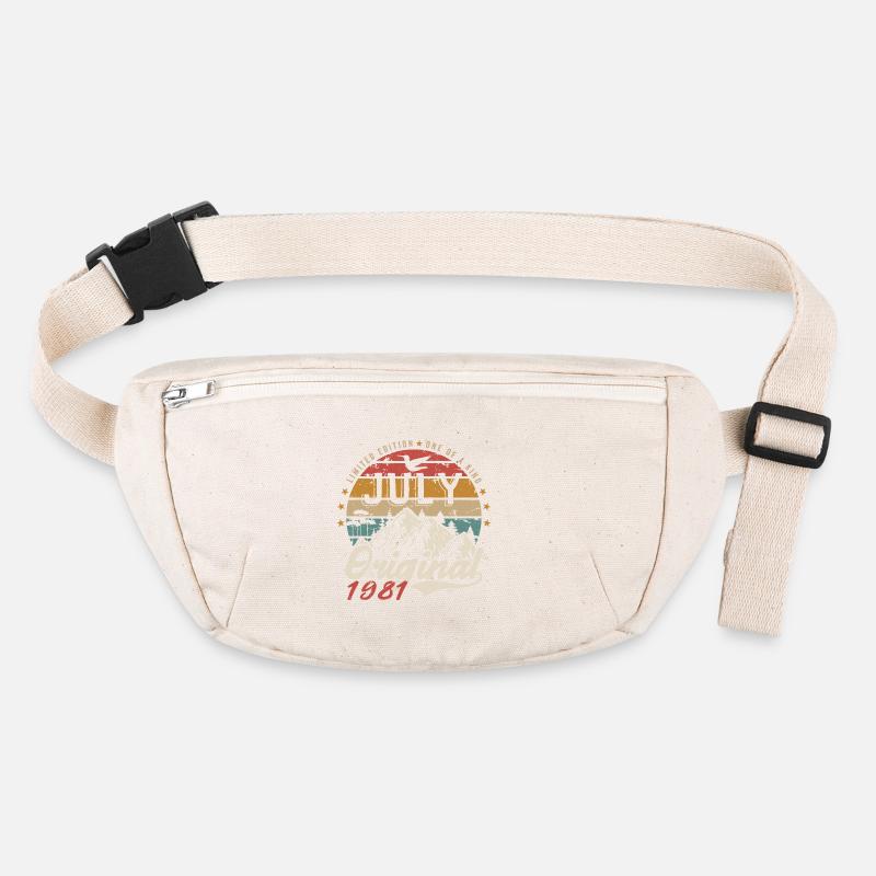 Juillet 1981 | Original Anniversaire Juillet 1981 Sac banane recyclé Stanley/Stella