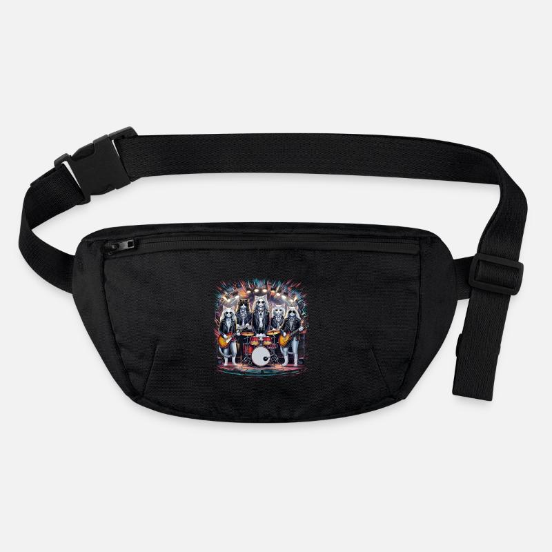 Rockin' Cats Psychedelic Tribute Stanley/Stella recycled Hip Bag 