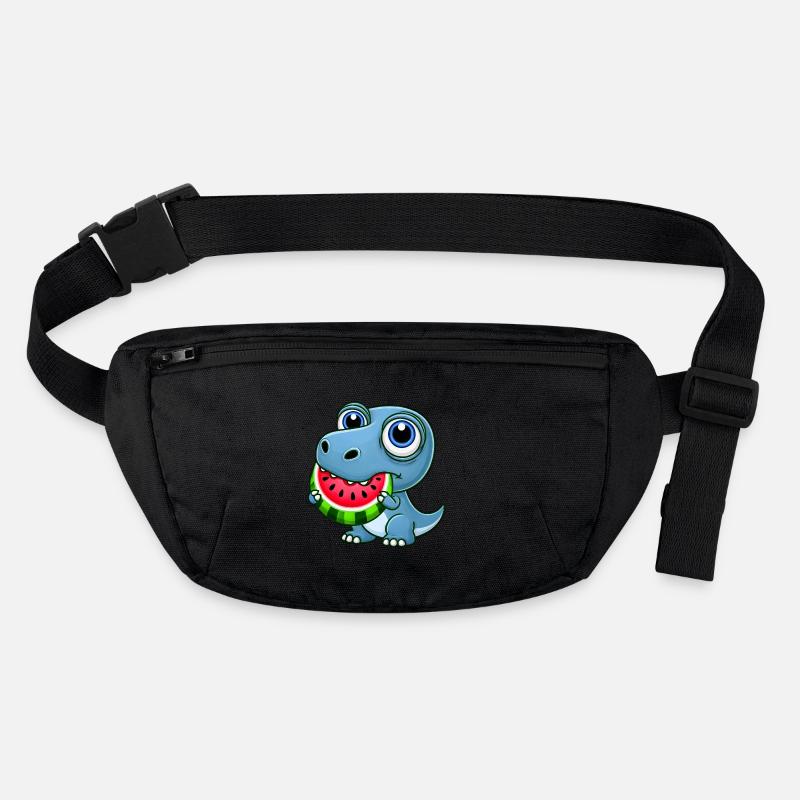T-Rex Dinosaurier mit Melone Sommer Cartoon Stanley/Stella recycelte Gürteltasche