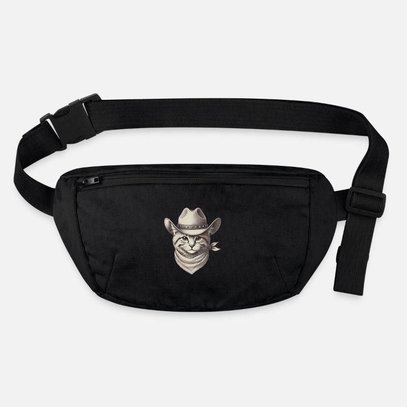 Cowboy Cat Illustration Design Stanley/Stella recycled Hip Bag 