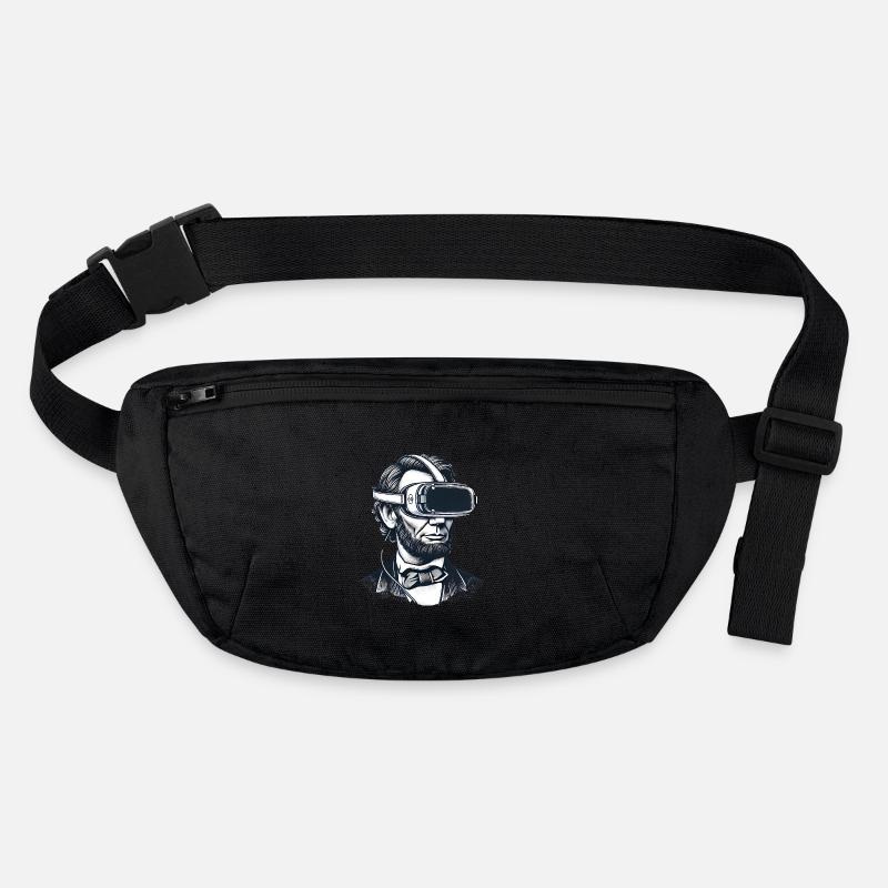 Lincoln im VR-Headset Retro-Design Stanley/Stella recycelte Gürteltasche