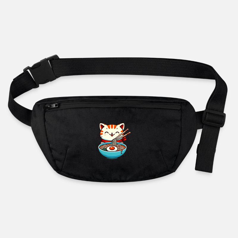 Adorable chat mangeant des ramen Design Sac banane recyclé Stanley/Stella