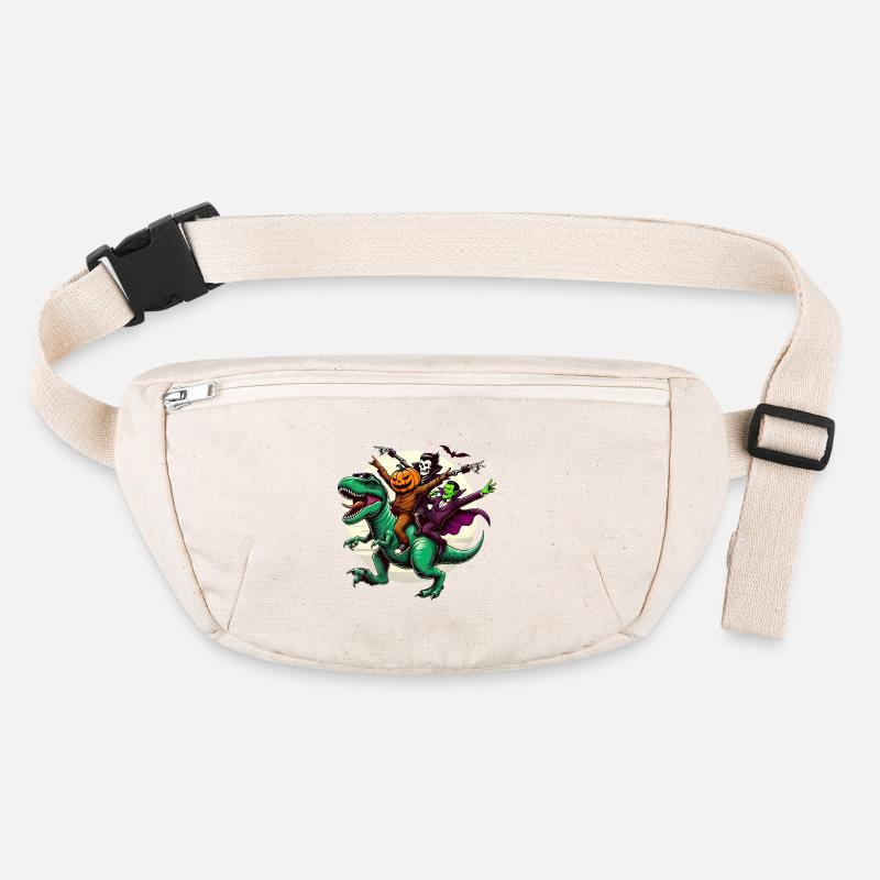 Gruseliges Trio Reiten TRex Halloween Spaß Stanley/Stella recycelte Gürteltasche