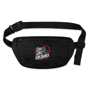 Vie Amour Danse en ligne Danse Sport - Sac banane recyclé Stanley/Stella - noir - Devant