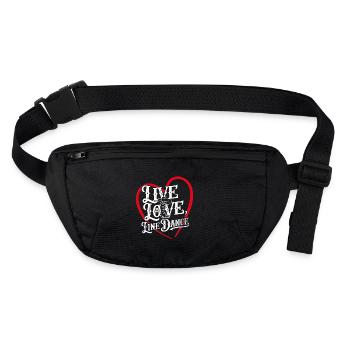 Vie Amour Danse en ligne Danse Sport - Sac banane recyclé Stanley/Stella - noir - Devant