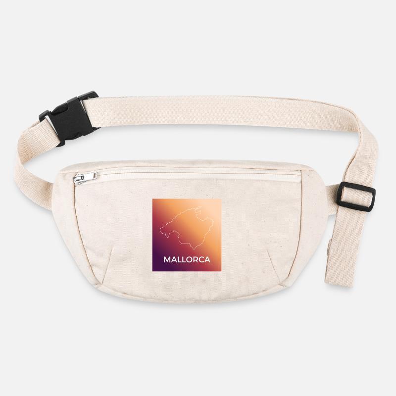 Contour de Majorque au coucher du soleil Sac banane recyclé Stanley/Stella